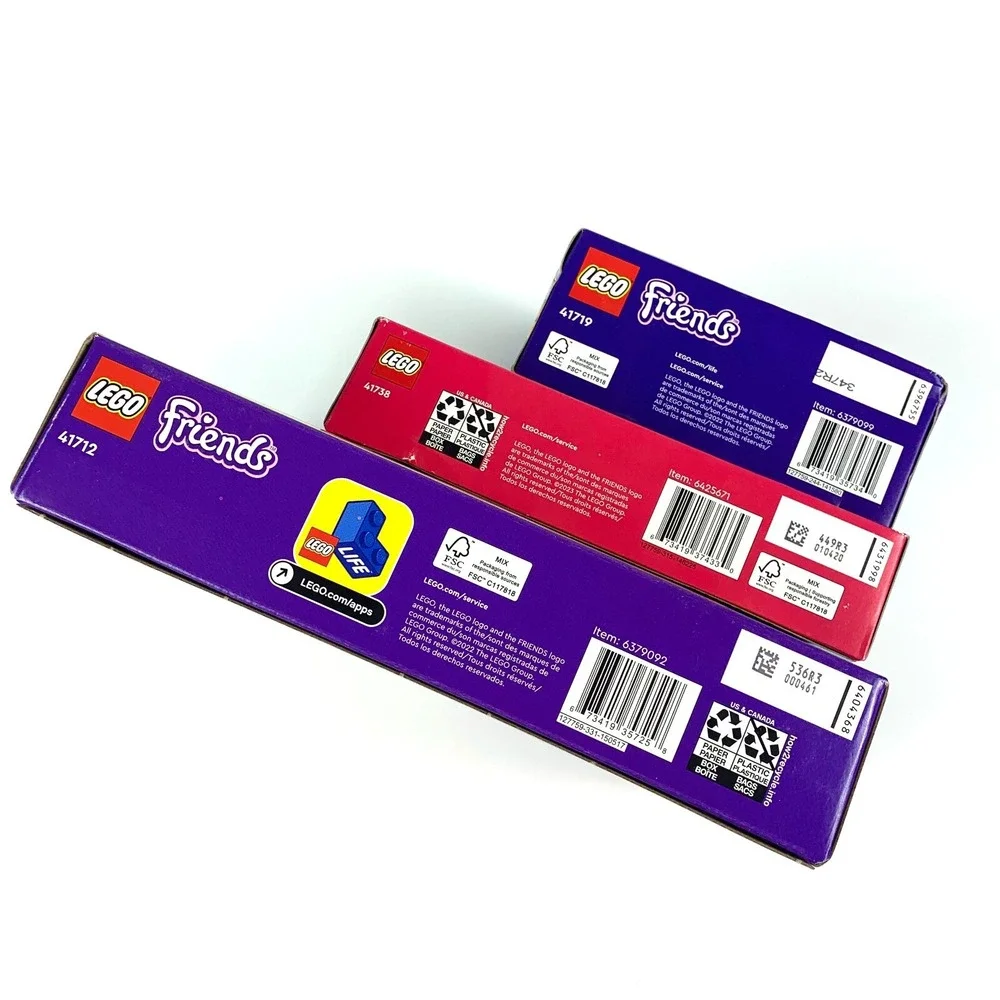Lego Friends Lot of 3 Sets 41712 Recycle Truck 41719 Fashion‎ Boutique 41738 Dog